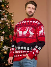 Męska, wygodna bluza świąteczna, idealna dla całej rodziny, wykonana z miękkiej dzianiny 5