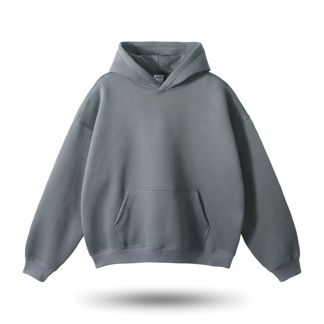 Męska bluza z kapturem typu kangurka oversize | Klasyczna 0