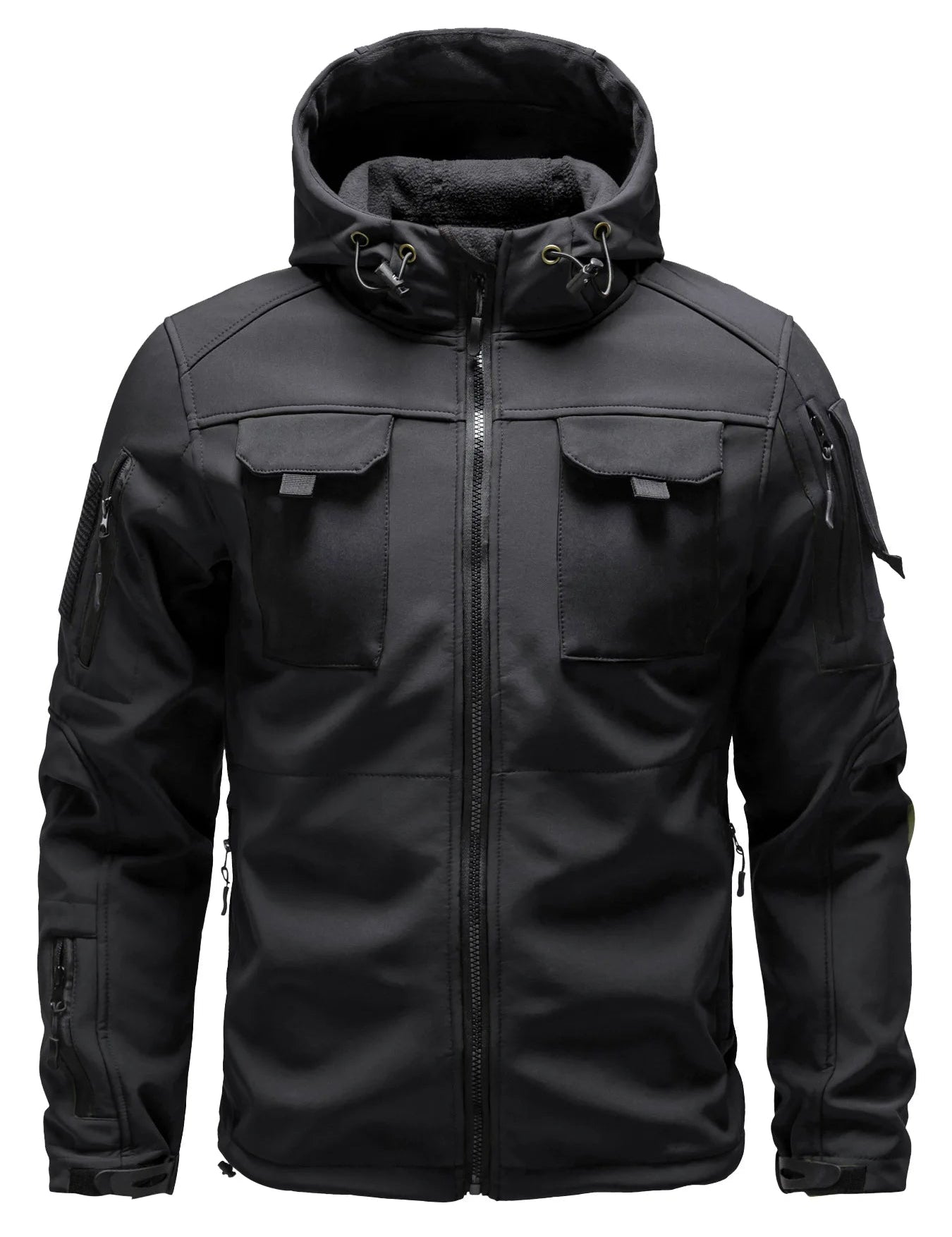Męska kurtka typu softshell z wieloma kieszeniami | Z kapturem 1