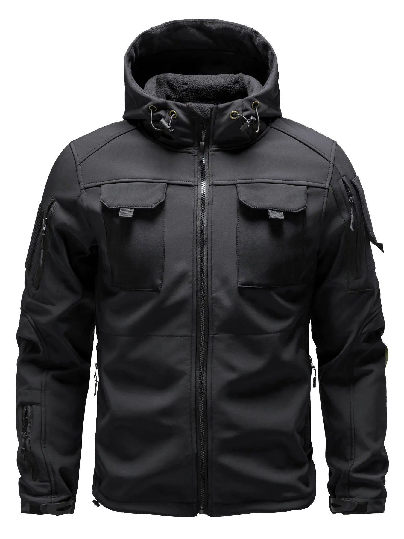 Męska kurtka typu softshell z wieloma kieszeniami | Z kapturem 1