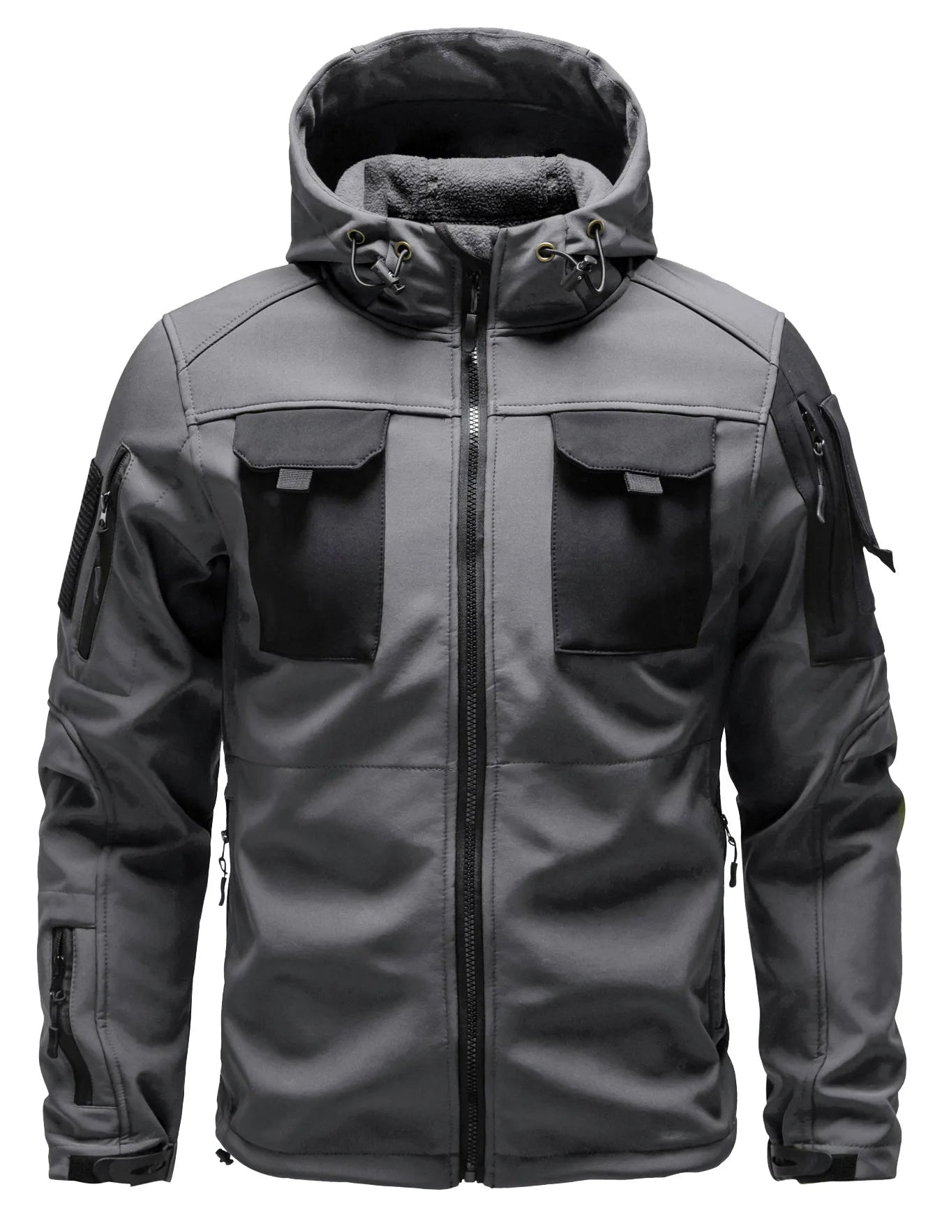 Męska kurtka typu softshell z wieloma kieszeniami | Z kapturem 2