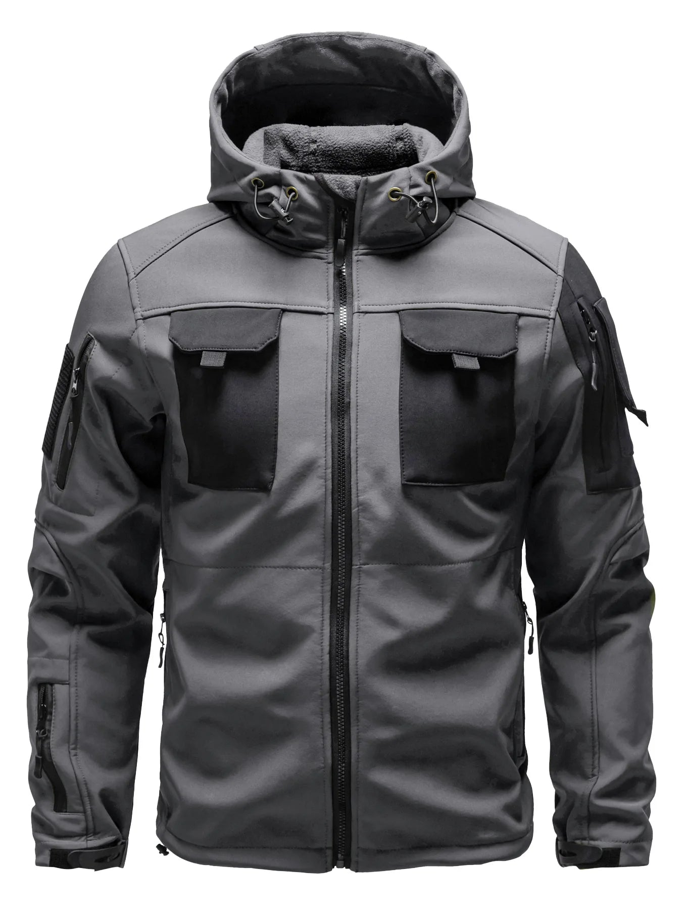 Męska kurtka typu softshell z wieloma kieszeniami | Z kapturem 2