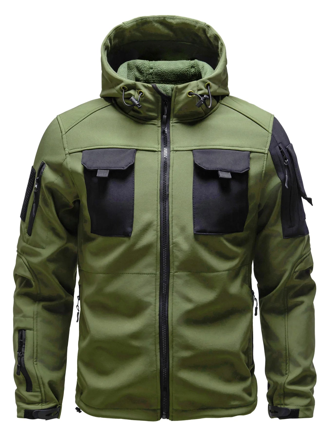 Męska kurtka typu softshell z wieloma kieszeniami | Z kapturem 4