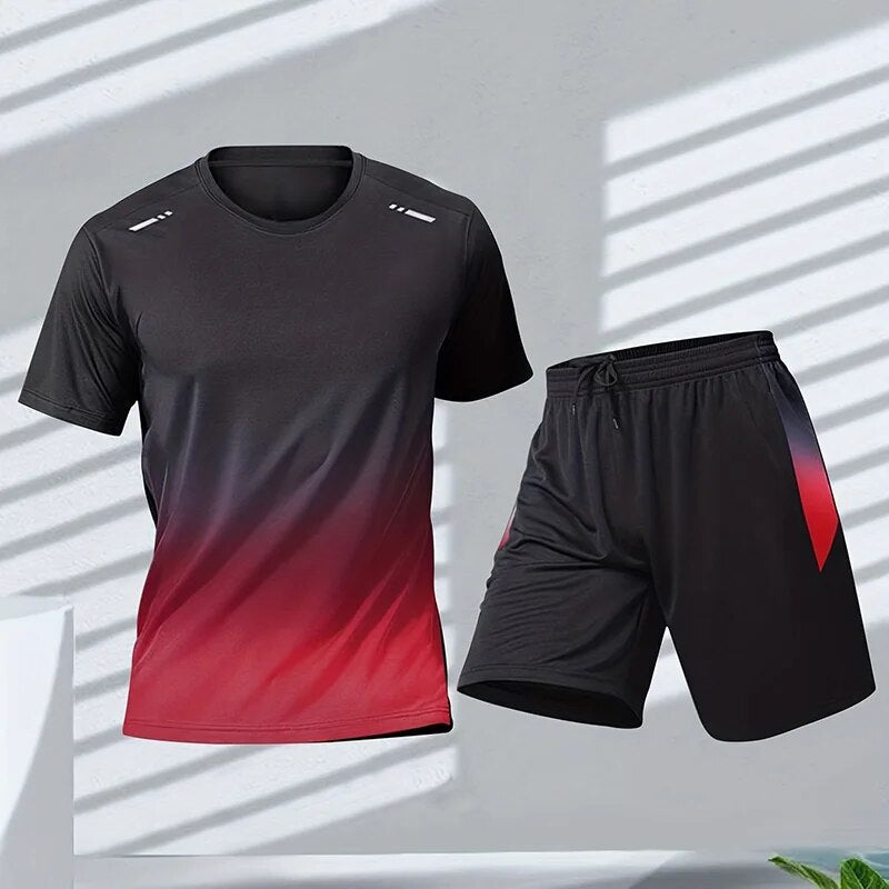 Męski Zestaw Sportowy, Szybkoschnący i Wygodny na Lato 1