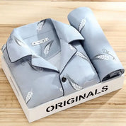 Męski komplet piżamowy zapinany na guziki – miękka i oddychająca bielizna nocna 1