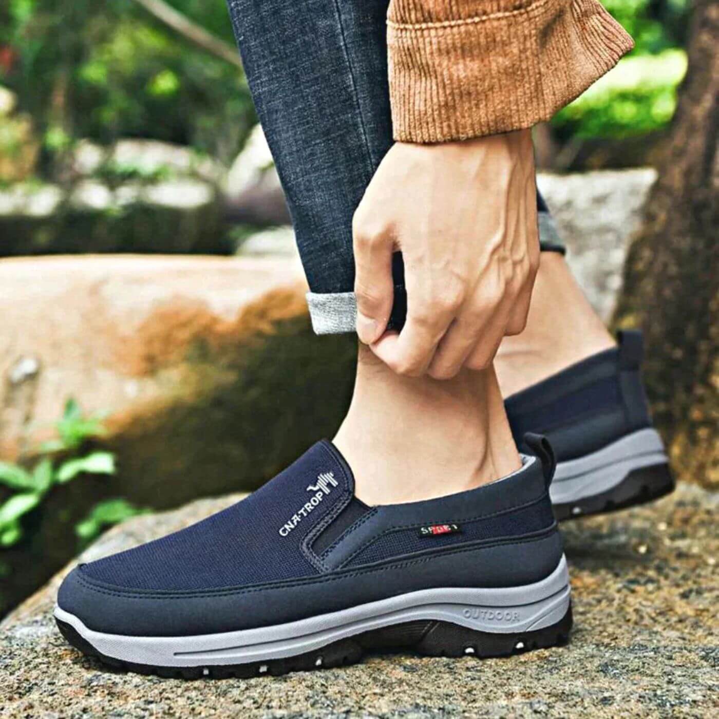 Męskie buty ortopedyczne z ergonomicznym wsparciem i komfortem 3