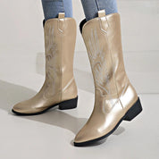 Miękkie kowbojskie buty w stylu western dla kobiet | Wygodne 0