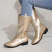 Miękkie kowbojskie buty w stylu western dla kobiet | Wygodne 1