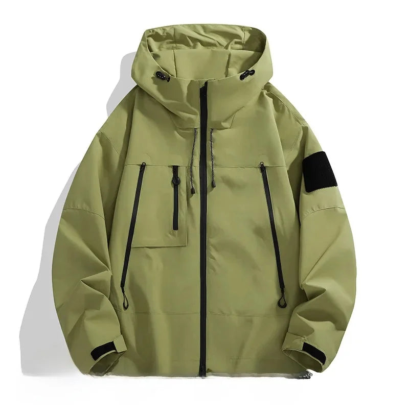 Modna kurtka typu softshell dla mężczyzn | Z kapturem 0