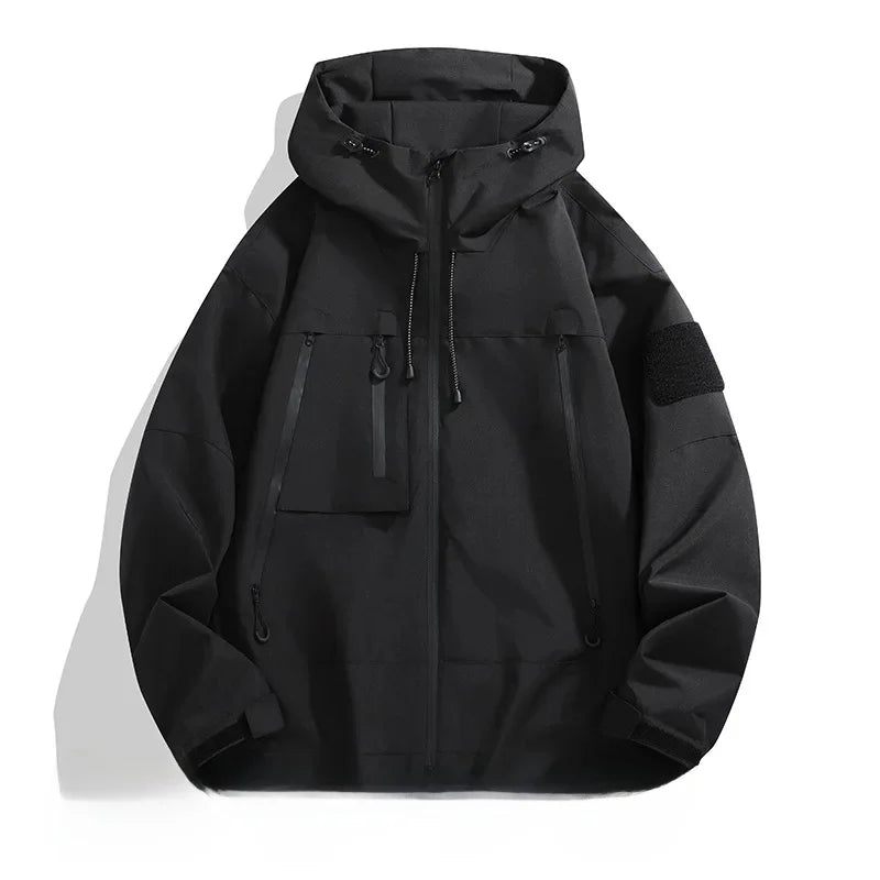 Modna kurtka typu softshell dla mężczyzn | Z kapturem 1