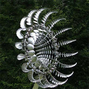 Nowy wiatrak metalowy z powłoką antykorozyjną Magic Metal Kinetic Metal Wind Spinner 0