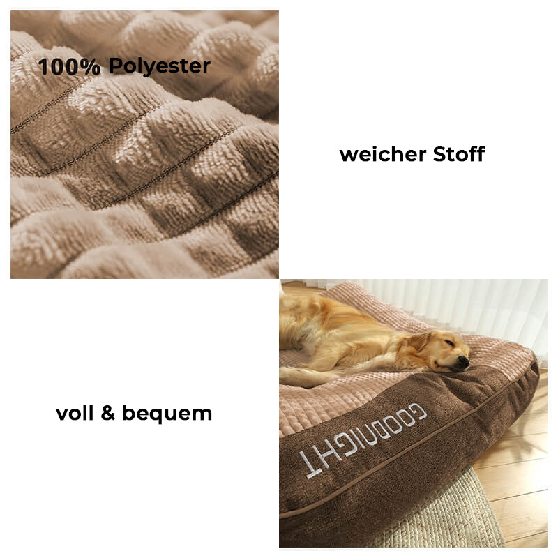 Ortopedyczne legowisko dla psa – duże, grube legowisko dla psa z podparciem pod szyję i zdejmowanym, nadającym się do prania pokrowcem 5