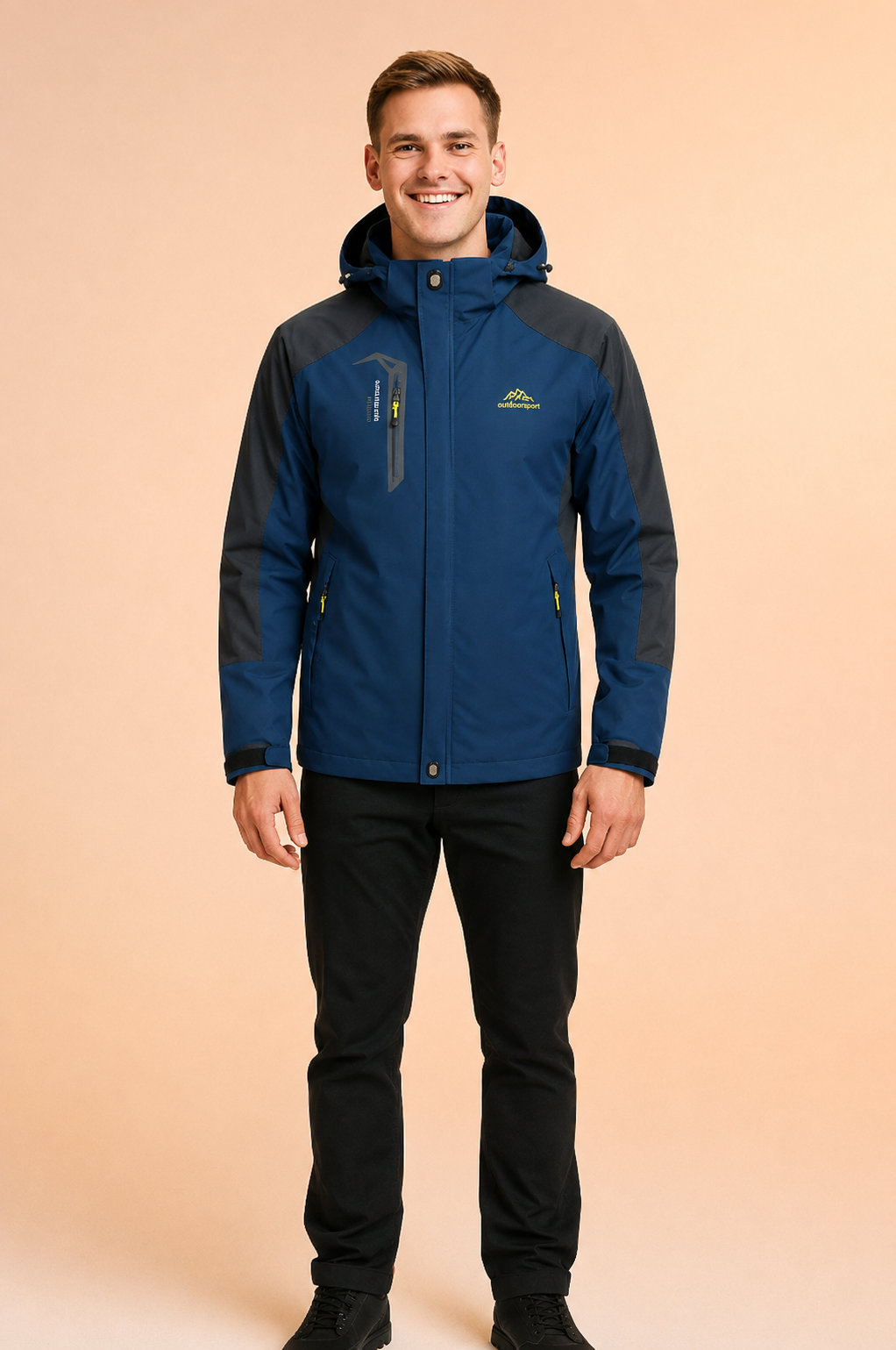 Robert | Męska aktywna bluza z kapturem do codziennego i outdoorowego użytku