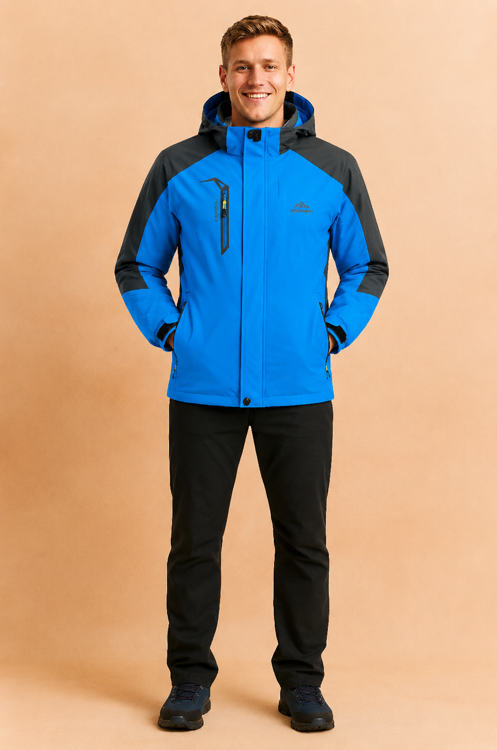 Robert | Męska aktywna bluza z kapturem do codziennego i outdoorowego użytku