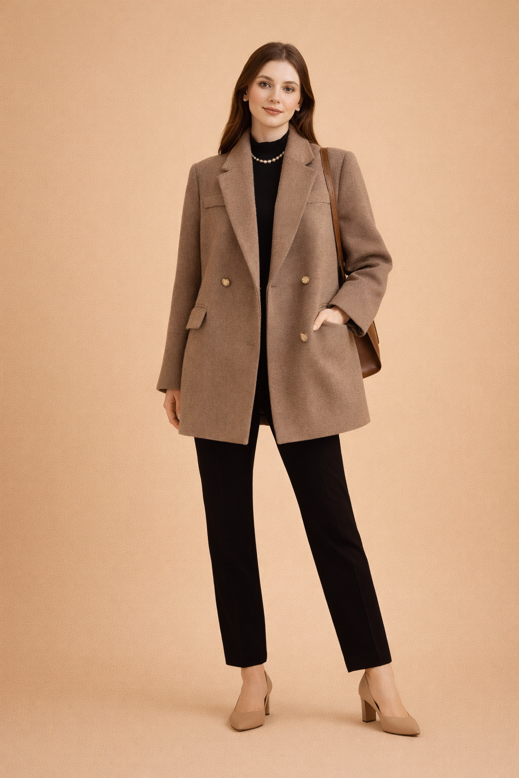 Ewelina | Oversize marynarka dwurzędowa