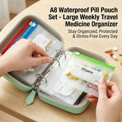 Pillenorganizer | Wasserdichte Beutel zum Beschriften | Wochenübersicht | PillPocket 0
