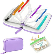 Pillenorganizer | Wasserdichte Beutel zum Beschriften | Wochenübersicht | PillPocket 11