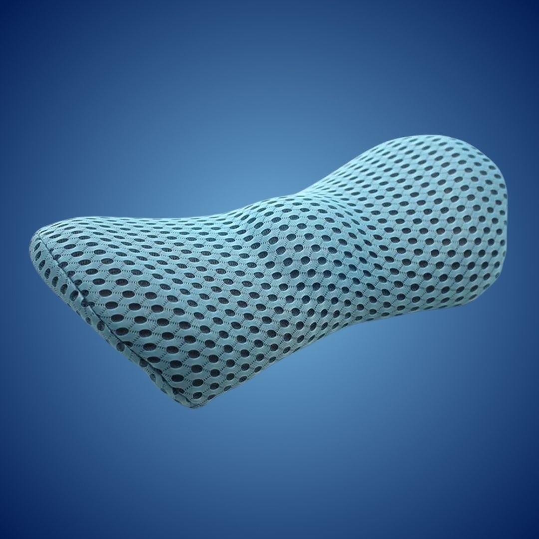 Podkładka lędźwiowa Comfortwave w kolorze polskim | Ulgę w dolnej części pleców - Ergonomiczna konstrukcja do użytku w biurze, podczas jazdy samochodem i w domu 0