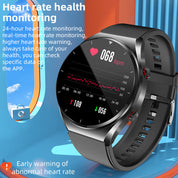 Pomiar poziomu cukru we krwi jednym kliknięciem | pomiar poziomu cukru we krwi, ciśnienia krwi, EKG | monitor tętna HRV, EKG, inteligentny zegarek 6