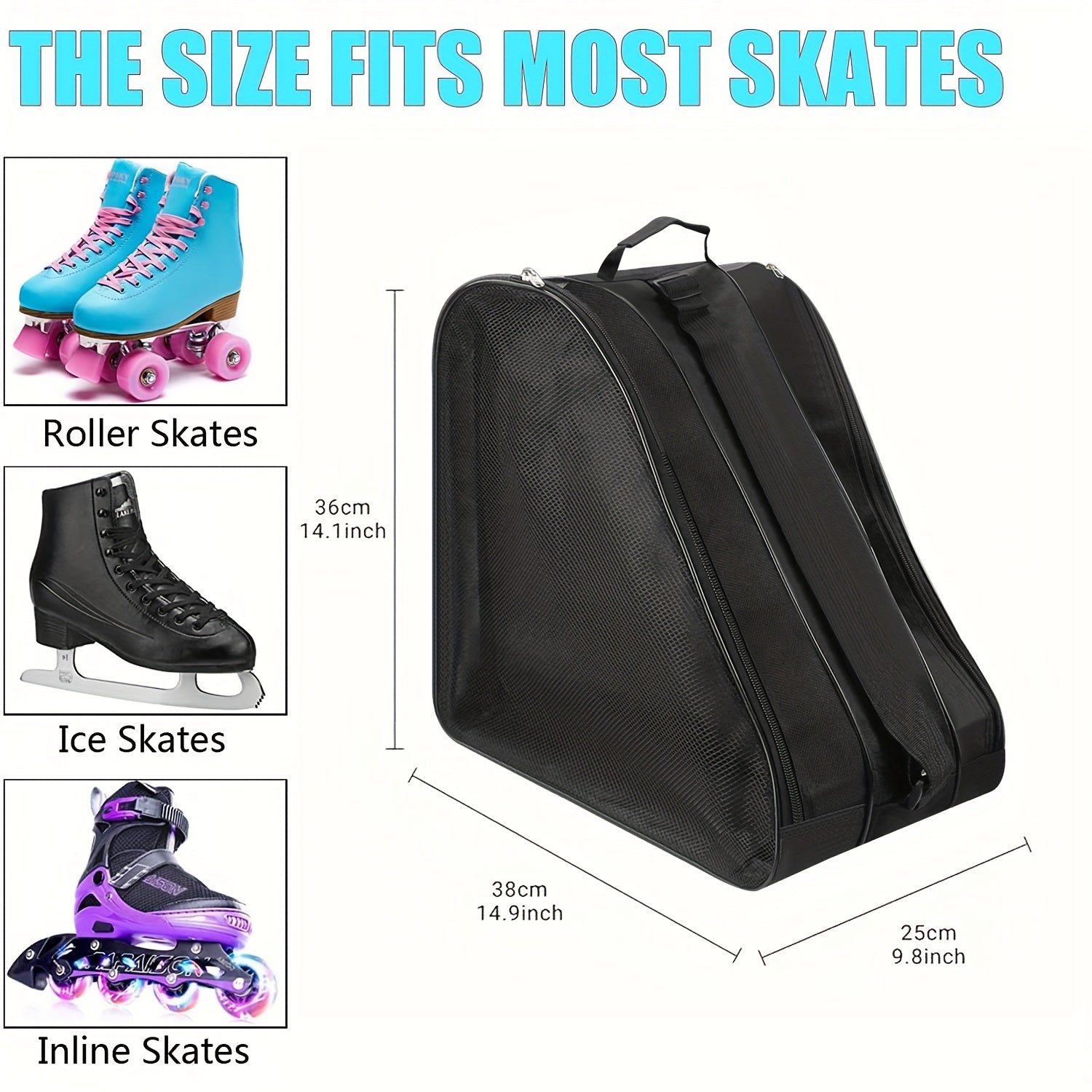 ProGlide Skatebag – Praktyczna torba do przechowywania wszystkich rodzajów łyżew 6
