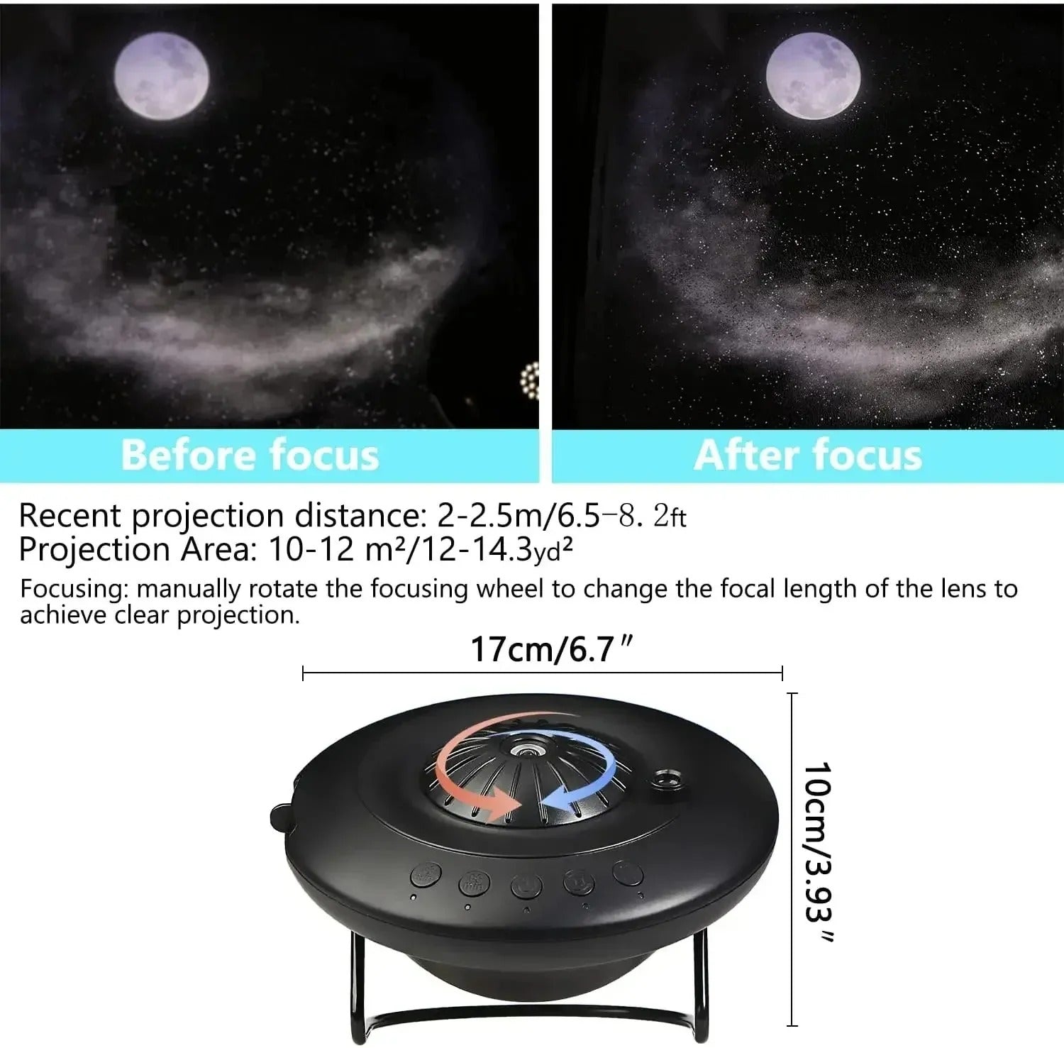 Projektor Galaxy z efektami planetarium do kina domowego, pokoju dziecięcego i nocnego nieba 8
