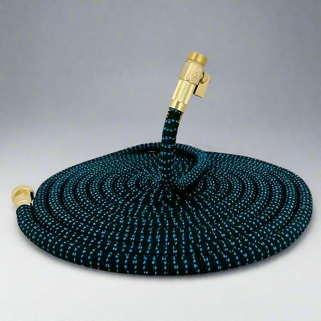 Regulowany Lekki Wąż Ogrodowy z Dyszą Zraszającą – Rozciągliwy i Elastyczny 0