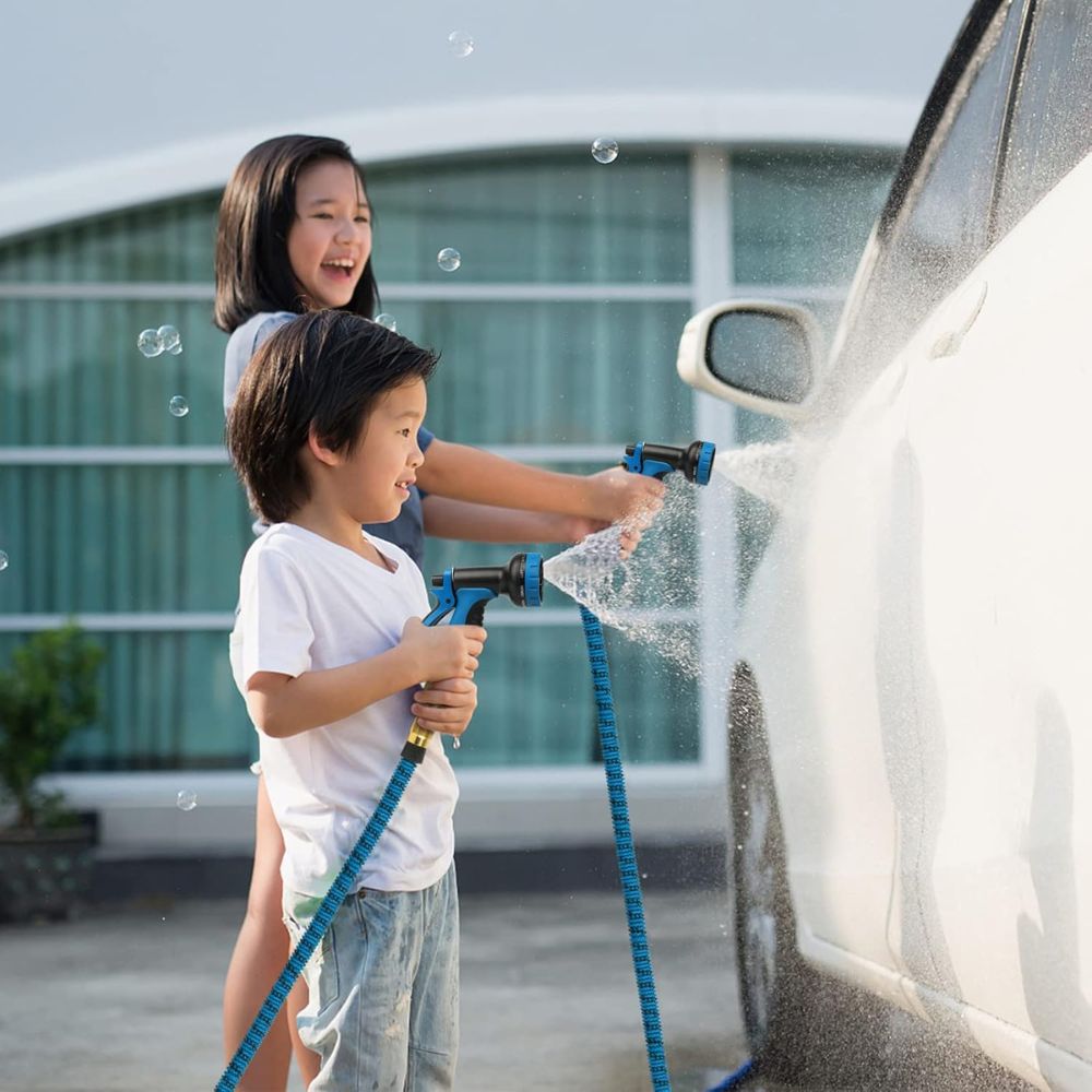 Regulowany Lekki Wąż Ogrodowy z Dyszą Zraszającą – Rozciągliwy i Elastyczny 1