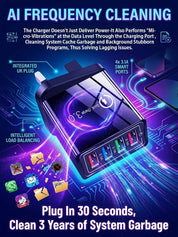 Reiseladegerät mit vier Anschlüssen | Je 3,1 A pro USB-Port | Kompaktes Mehrfach-Ladegerät | PowerPort 2