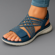 Sandały Damskie Ortopedyczne z Arch Support na Koturnie - Eleganckie i Wygodne 0