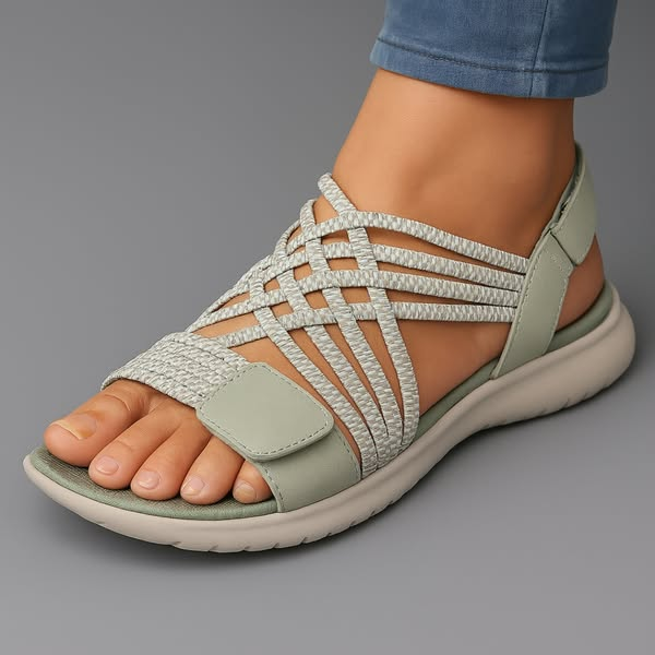 Sandały Damskie Ortopedyczne z Arch Support na Koturnie - Eleganckie i Wygodne 1