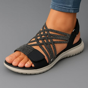 Sandały Damskie Ortopedyczne z Arch Support na Koturnie - Eleganckie i Wygodne 2