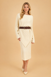 Lidia | Sweter z odkrytym ramieniem