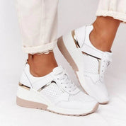 Sneakersy Damskie Ortopedyczne Na Koturnie - Wygodne i Stylowe Buty Codzienne 0