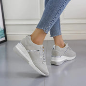 Sneakersy Damskie Ortopedyczne Na Koturnie - Wygodne i Stylowe Buty Codzienne 6