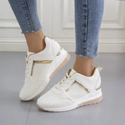Sneakersy Damskie Ortopedyczne Na Koturnie - Wygodne i Stylowe Buty Codzienne 7