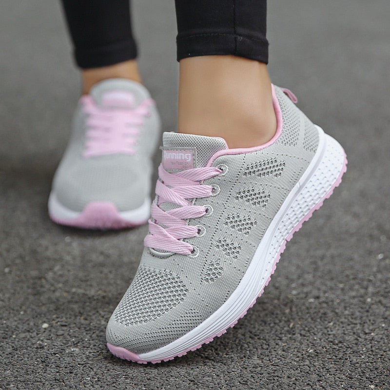 Sneakersy Damskie Ortopedyczne Sportowe na Co Dzień - Wygodne i Stylowe Trampki Damskie do Codziennych Stylizacji 2