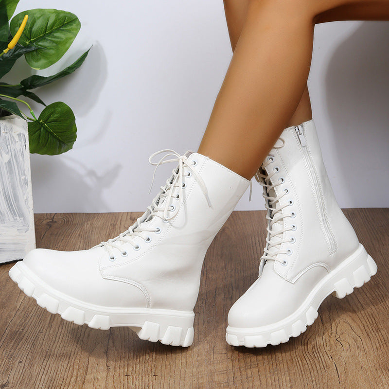 Stylowe buty dirndl damskie | Platforma 2