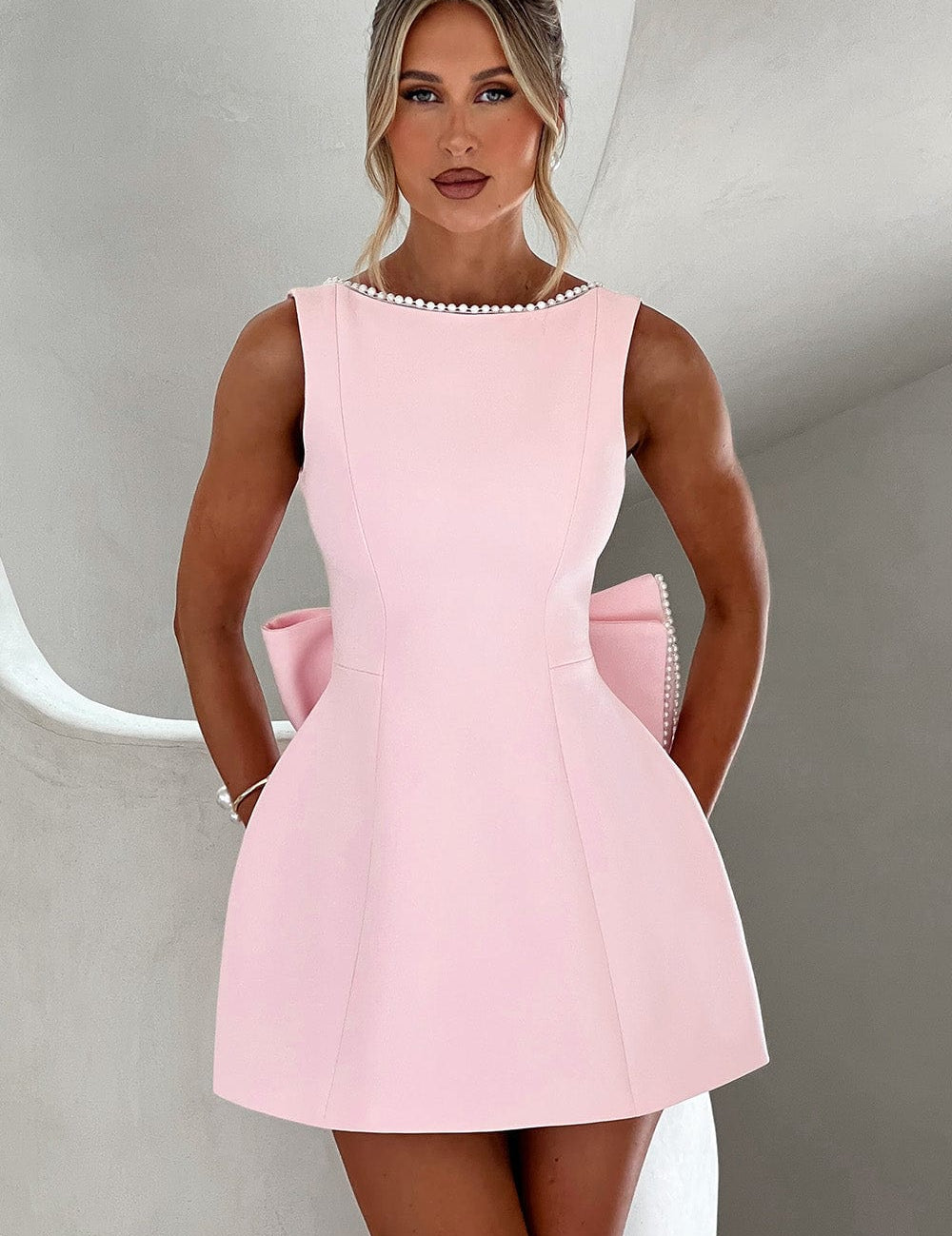 Sukienka Damska Mini Na Wesele, Elegancka Czarna Sukienka Wieczorowa, Stylowy Krój Bez Rękawów 0