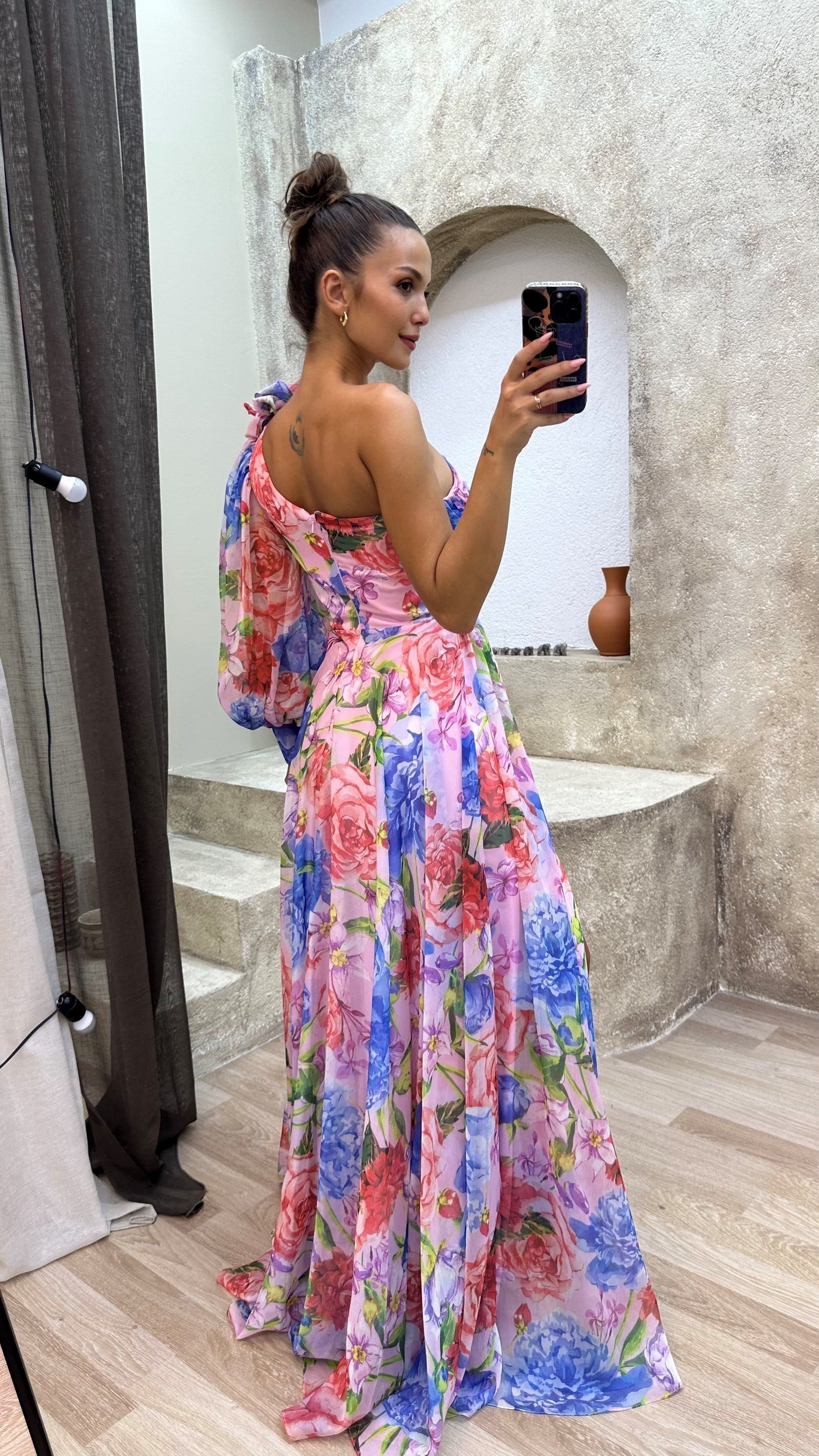 Sukienka Damska Na Wesele Z Opadającymi Ramionami – Elegancka Sukienka Letnia Wieczorowa 3