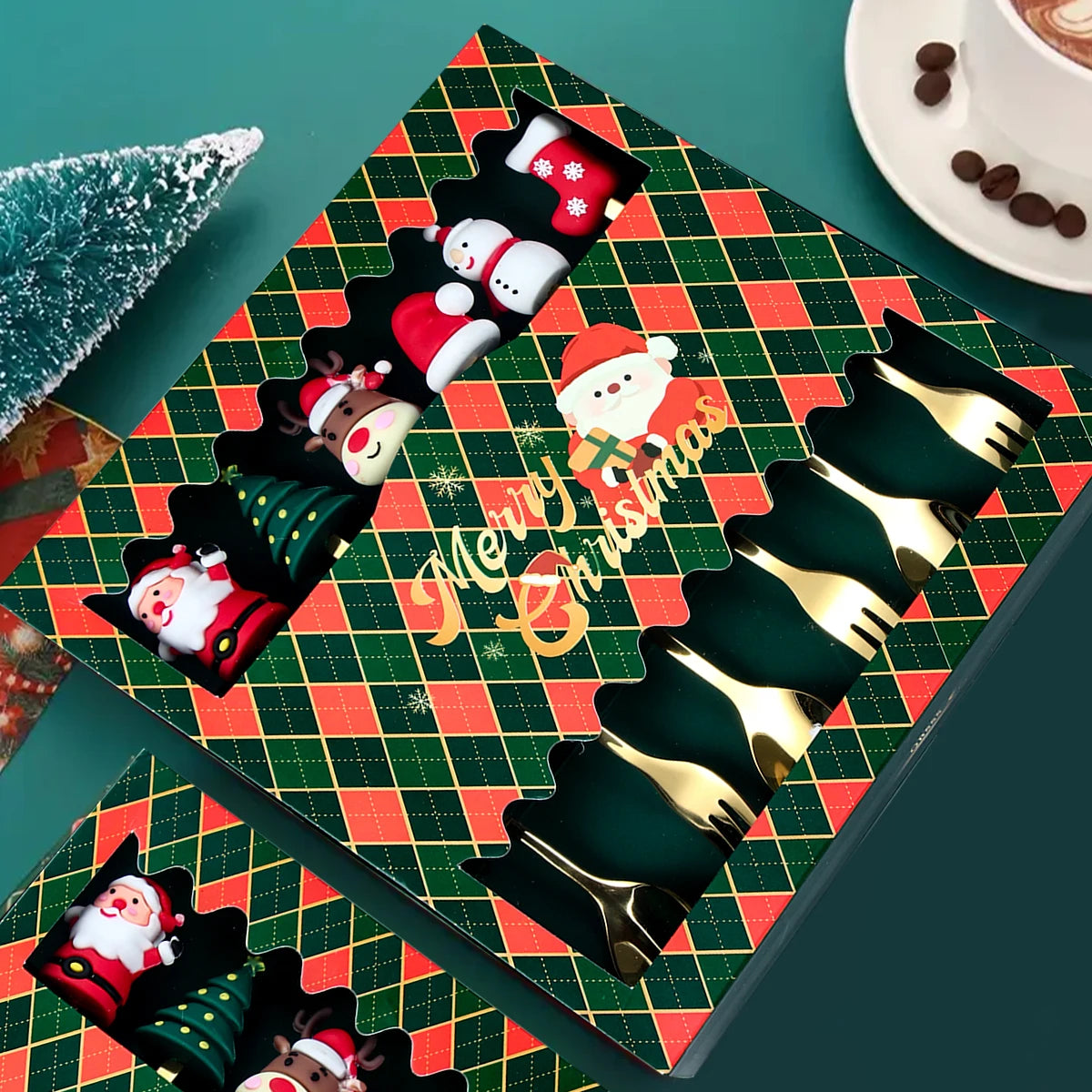 Świąteczne klasyki | Zestaw świątecznych sztućców premium na świąteczne posiłki 2