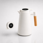 Thermoskanne | 1 Liter Mit Temperaturanzeige | Hält Kaffee & Tee Stundenlang Warm | ThermaVue 7