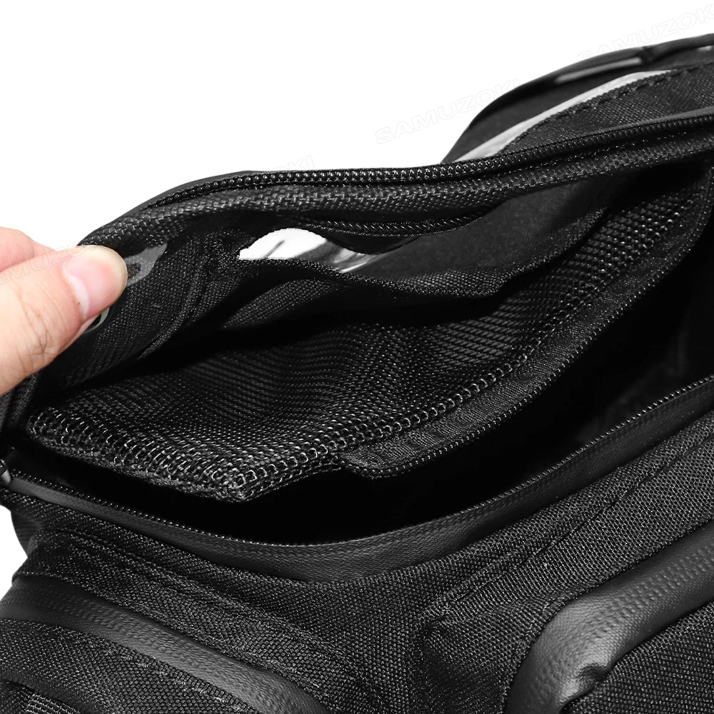 Torba do przechowywania na kierownicy i szybie motocykla – uchwyt na telefon z ekranem dotykowym, woreczek na zbiornik paliwa, etui na słuchawki do Vespa i TMAX 3