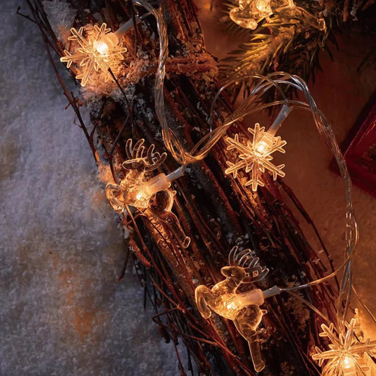 TwinkleStar – Ciepłe lampki LED do dekoracji choinki 1