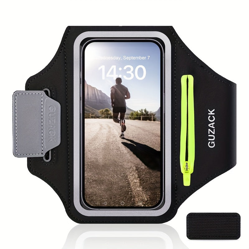 Uchwyt na telefon do biegania z etui na słuchawki – Regulowany pasek na ramię dla sportowców 1