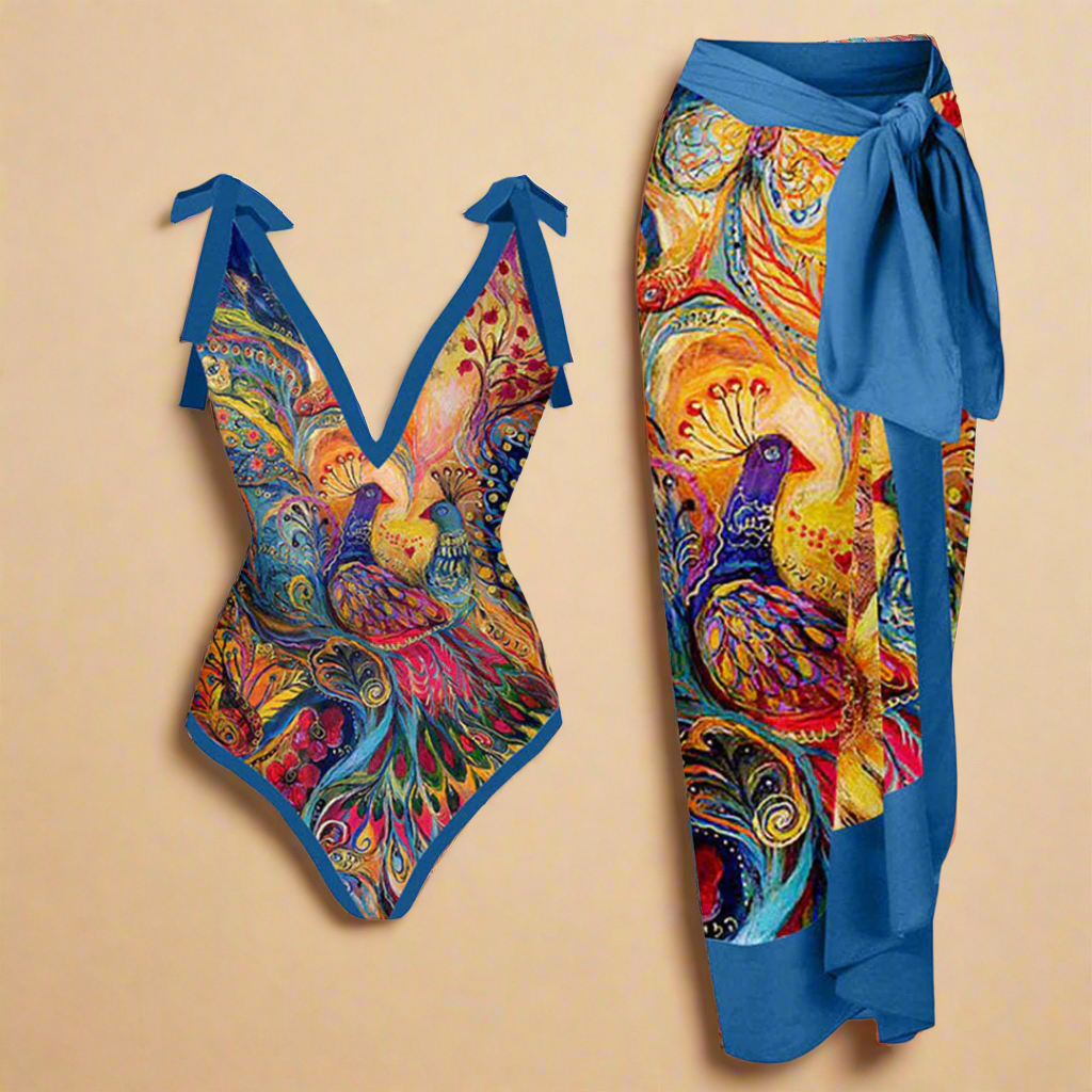 Vintage Badpak met Ruffles 1
