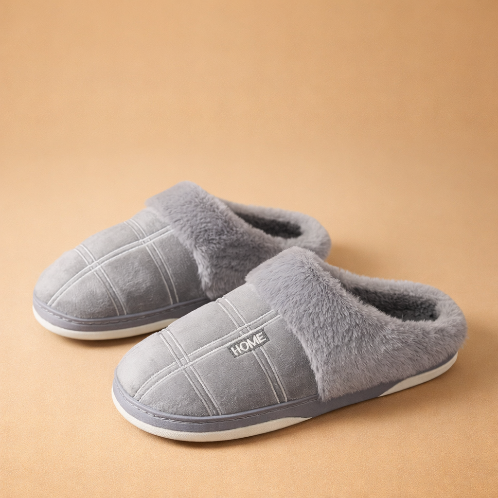 Ciepłe Kapcie Męskie Wsuwane | Miękkie i Wygodne Pantofle Domowe