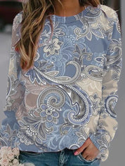 Paisley Print Pullover | Modny Sweter na Chłodniejsze Dni