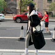 Celestene | Długa Damska Zimowa Kurtka z Kapturem