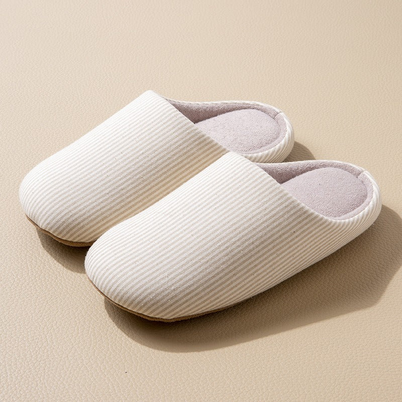 Pasiate kapcie unisex do domu | Wygodne obuwie domowe