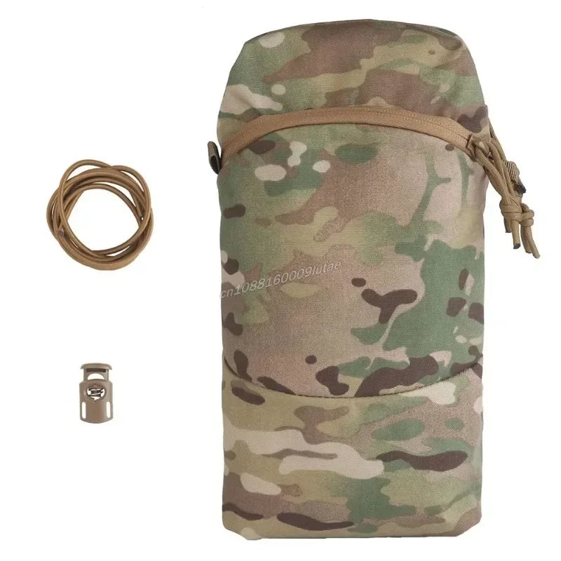 Wielofunkcyjna taktyczna torba cylindryczna – dodatek do plecaka GP z bukłakiem na wodę i wszechstronnym schowkiem na sprzęt ogólnego przeznaczenia 0